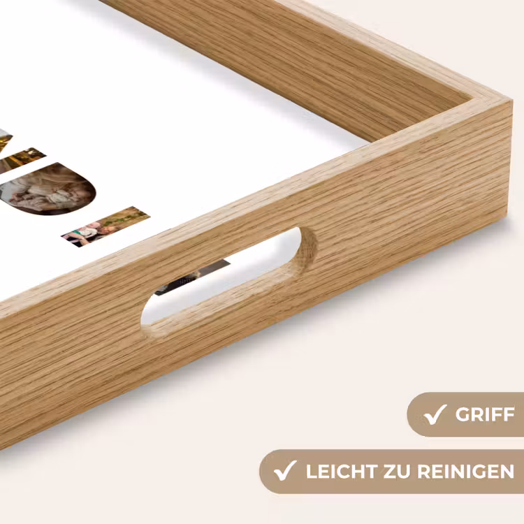 Freundin - Buchstaben-Collage Dienblad Rechthoek middel -USP_HandgreepDE