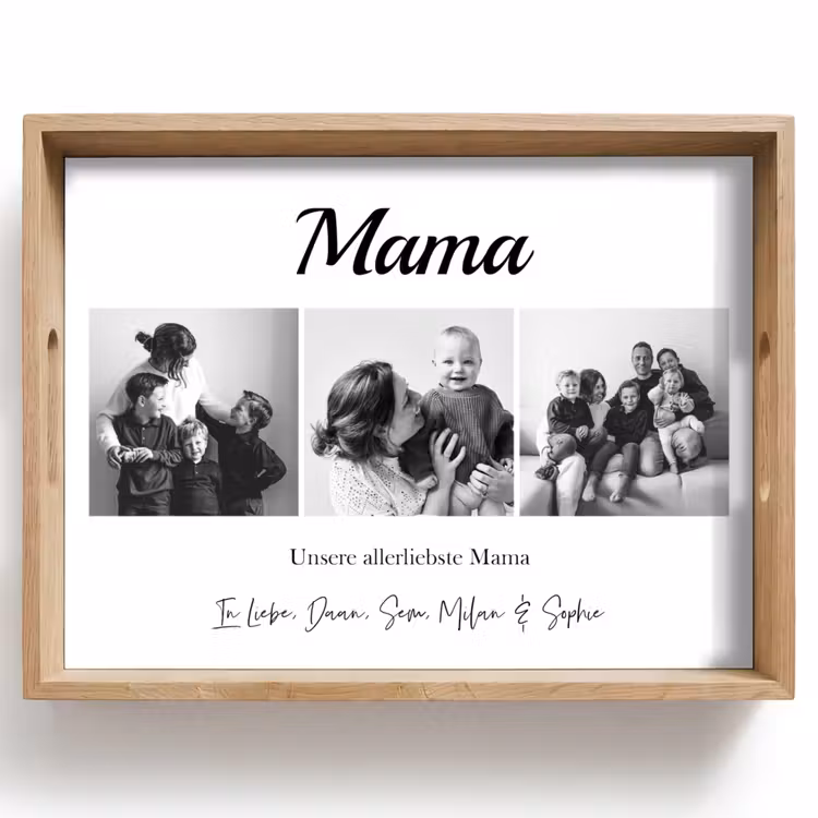 Mama - Fotocollage Dienblad Rechthoek middel -z3d_shopping