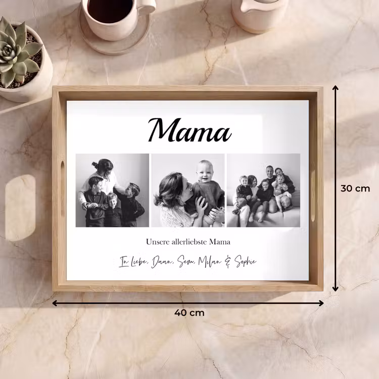 Mama - Fotocollage Dienblad Rechthoek middel -USP_Formaat