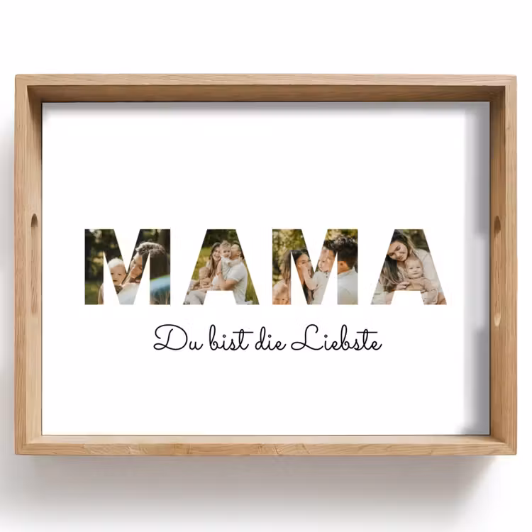 Mama - Buchstaben-Collage Dienblad Rechthoek middel -z3d_shopping