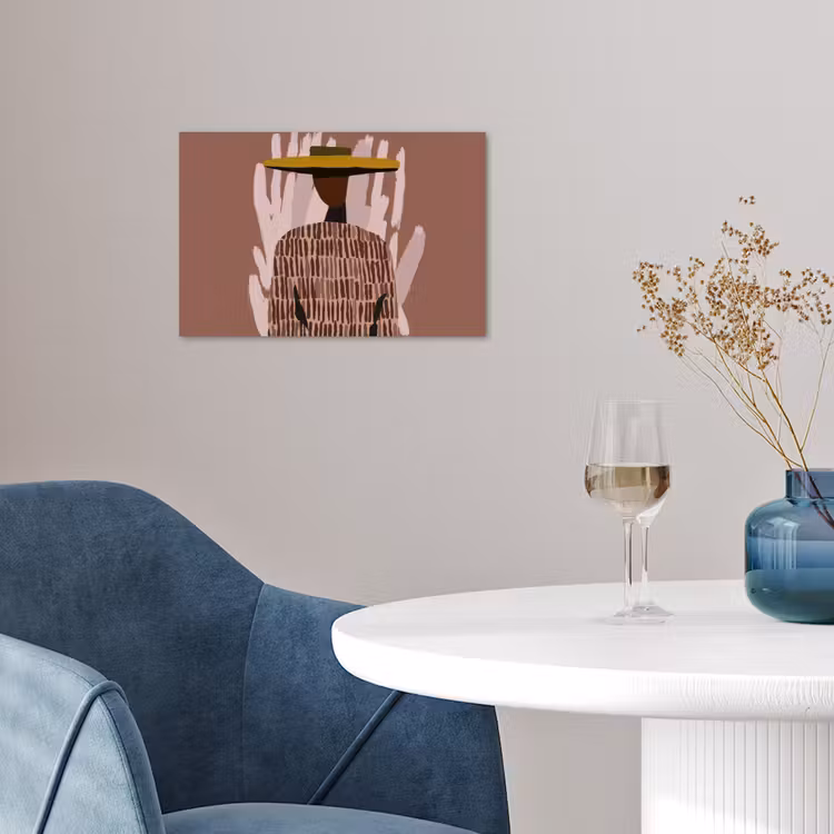 Abstract - Figuur - Illustratie - Hoed poster papier klein -sfeer3