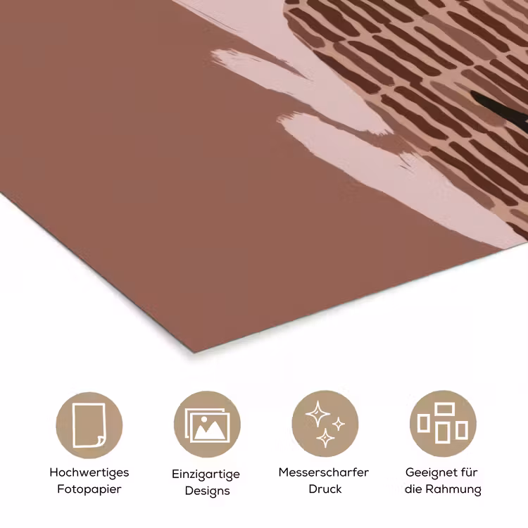 Abstract - Figuur - Illustratie - Hoed poster papier klein -tcloseup_DE