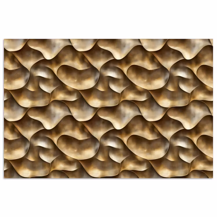 Abstract - Antiek - Goud poster papier klein 62 -3d