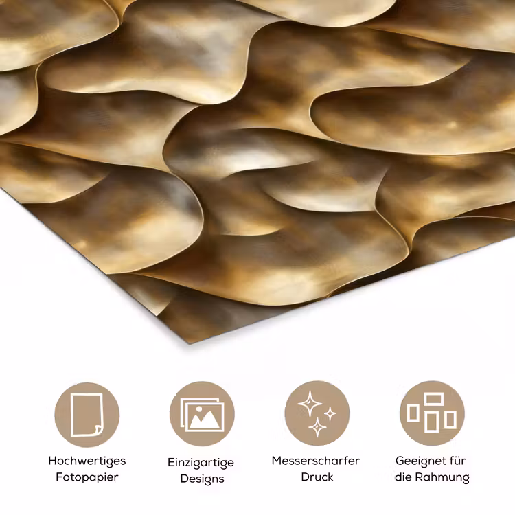 Abstract - Antiek - Goud poster papier klein 62 -tcloseup_DE