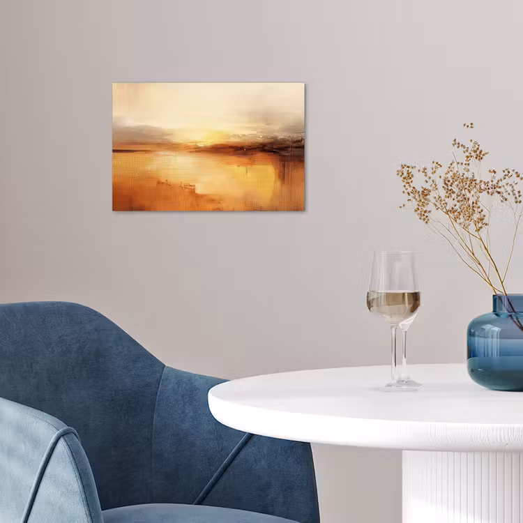 Abstract - Bruin - Modern - Herfst kleuren poster papier klein -sfeer3