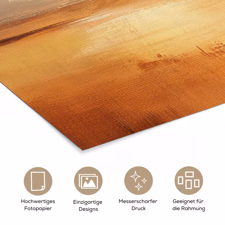 Abstract - Bruin - Modern - Herfst kleuren poster papier klein -tcloseup_DE