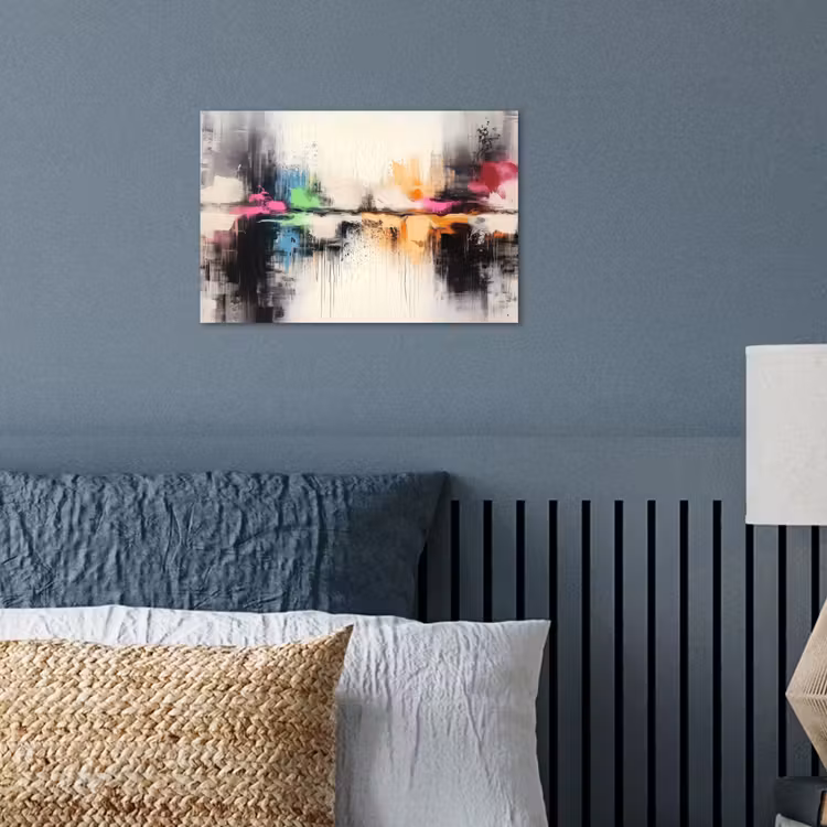 Abstract - Kleurexplosie - Landschap poster papier klein -sfeer2