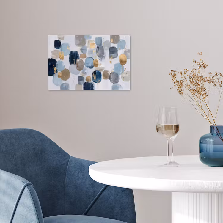 Abstract - Goud - Vormen poster papier klein -sfeer3