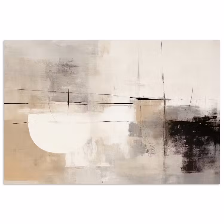 Abstract - Kunst - Grijs poster papier klein -3d