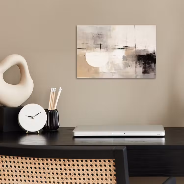Abstract - Kunst - Grijs poster papier klein -sfeer1