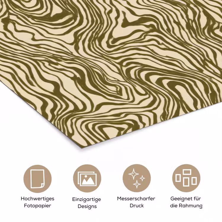 Abstract - Marmer - Groen poster papier klein 62 -tcloseup_DE