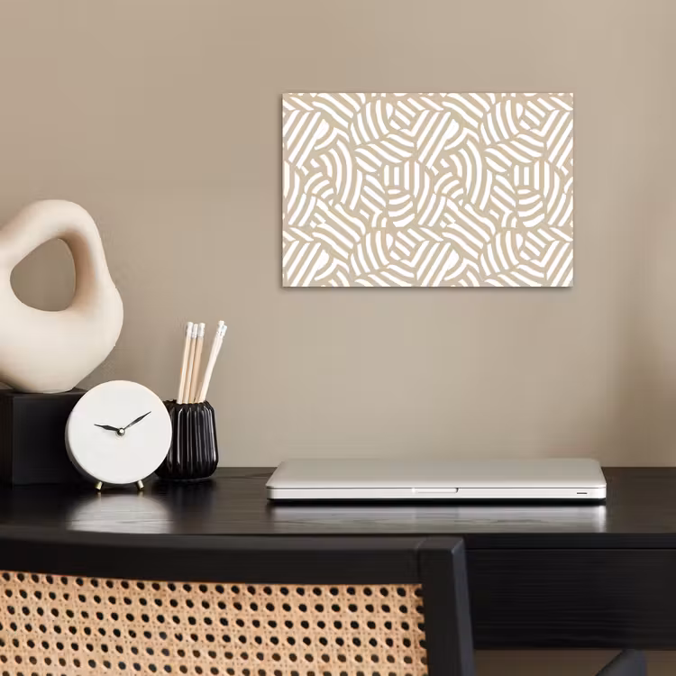 Abstract - Modern - Beige poster papier klein 62 -sfeer1