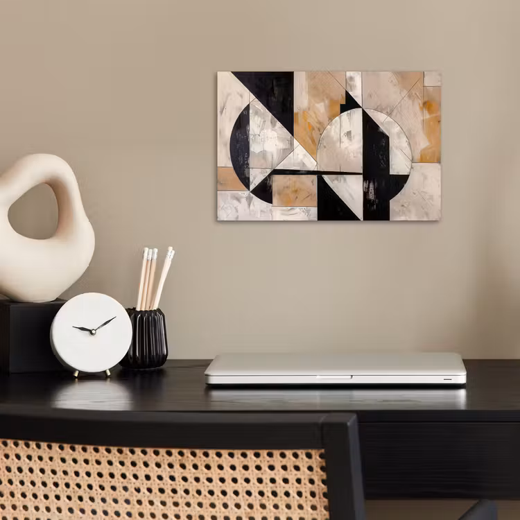 Abstract - Modern - Geometrisch - Pastel poster papier klein -sfeer1