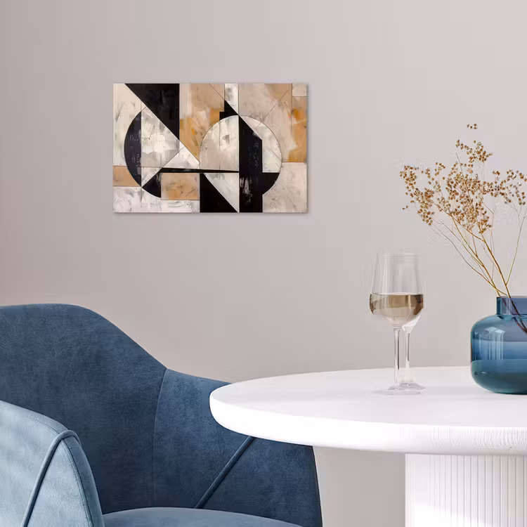 Abstract - Modern - Geometrisch - Pastel poster papier klein -sfeer3