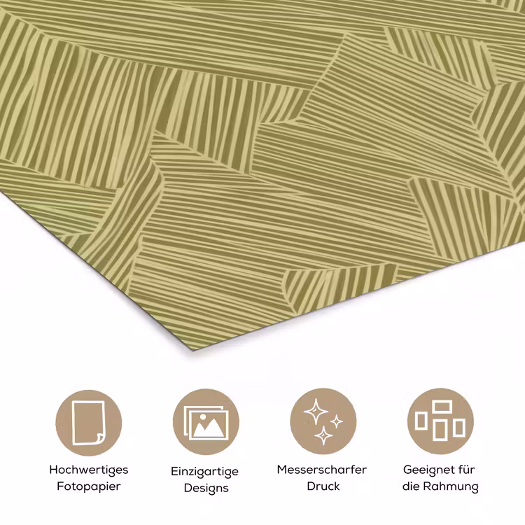 Abstract - Modern - Groen poster papier klein 62 -tcloseup_DE