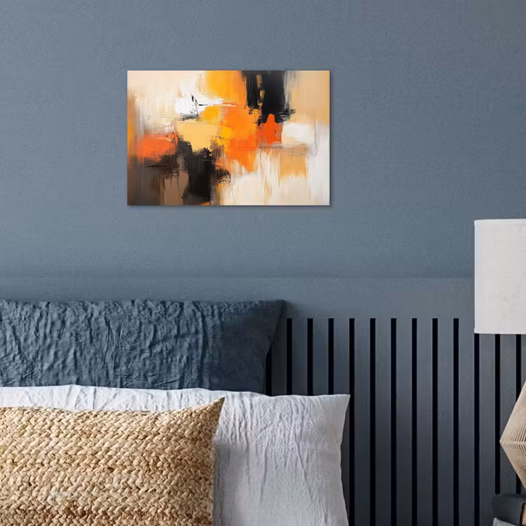 Abstract - Modern - Verflook - Herfst kleuren - Oranje poster papier klein -sfeer2