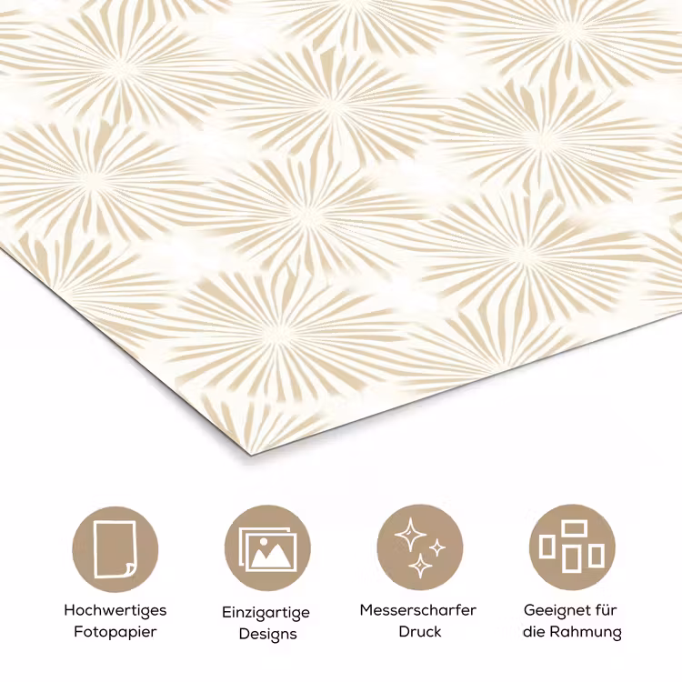 Abstract - Motief - Beige poster papier klein 62 -tcloseup_DE