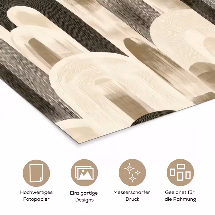 Abstract - Patroon - Bogen poster papier klein 62 -tcloseup_DE