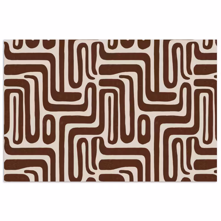 Abstract - Patroon - Bruin poster papier klein 62 -3d