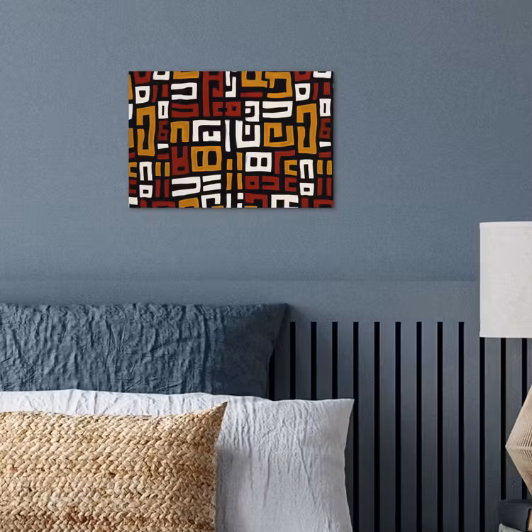 Abstract - Patroon - Rood poster papier klein -sfeer2