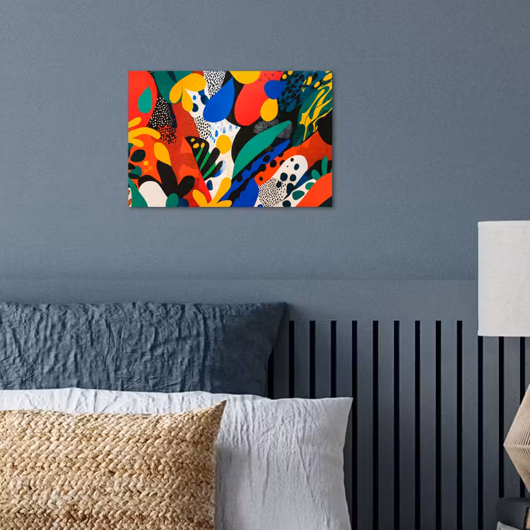 Abstract - Planten - Vormen - Kleurrijk poster papier klein -sfeer2