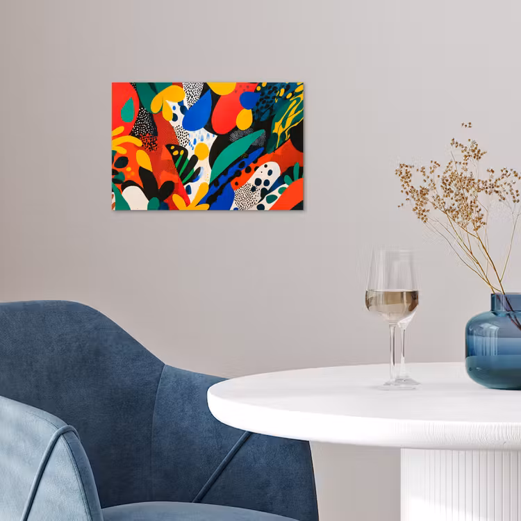 Abstract - Planten - Vormen - Kleurrijk poster papier klein -sfeer3