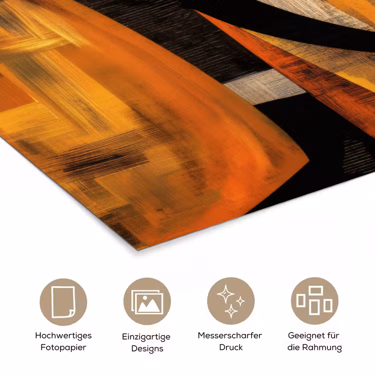 Abstract - Portret - Kleurvakken poster papier klein -tcloseup_DE