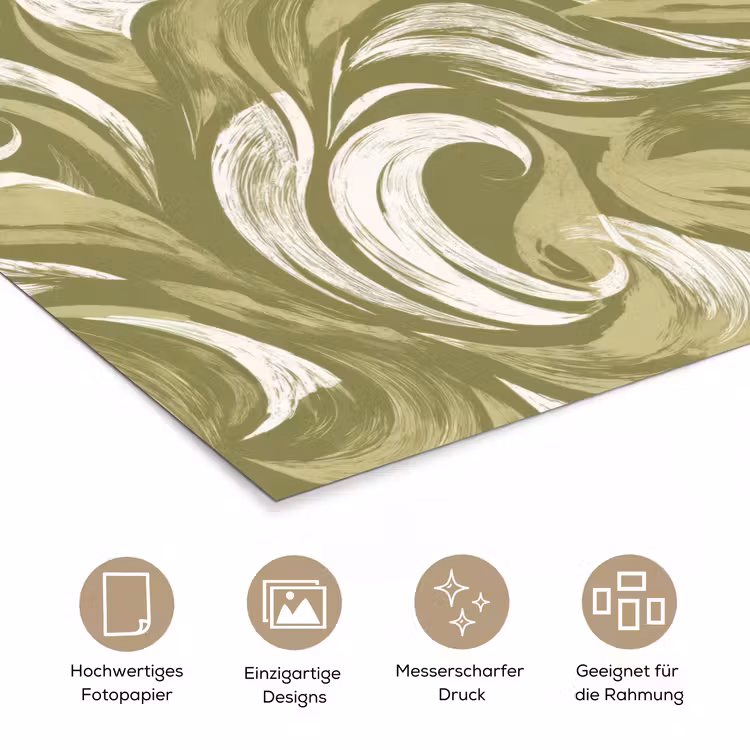 Abstract - Textuur - Groen poster papier klein 62 -tcloseup_DE