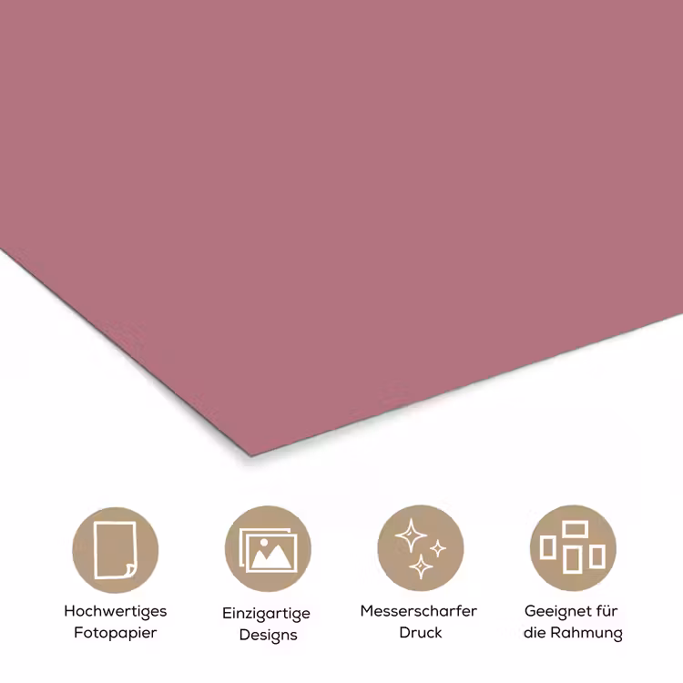 Antique - Mauve - Roze poster papier klein 62 -tcloseup_DE
