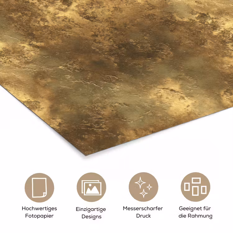 Antiek - Metaallook - Goud poster papier klein 62 -tcloseup_DE