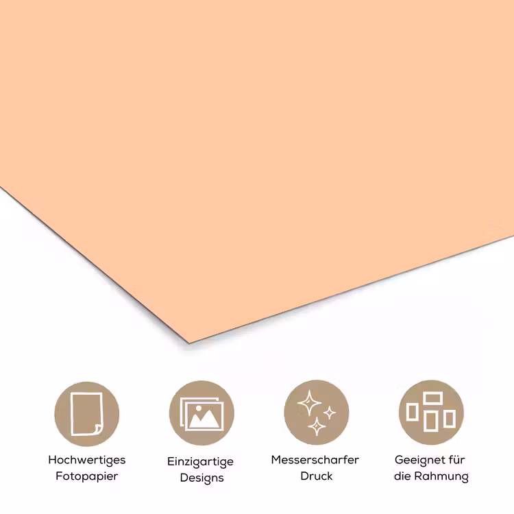 Apricot - Blush - Nude poster papier klein 62 -tcloseup_DE