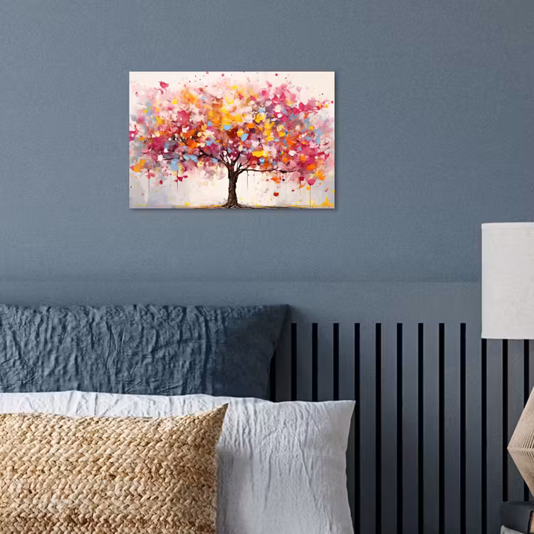 Aquarel - Boom - Kunst - Abstract poster papier klein -sfeer2