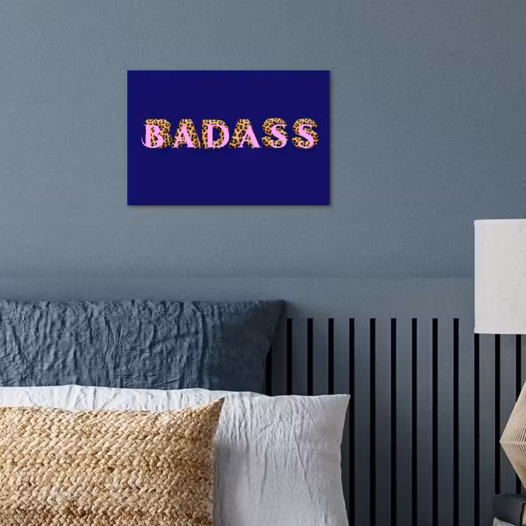 Badass - Panterpint - Schaduw - Roze poster papier klein -sfeer2