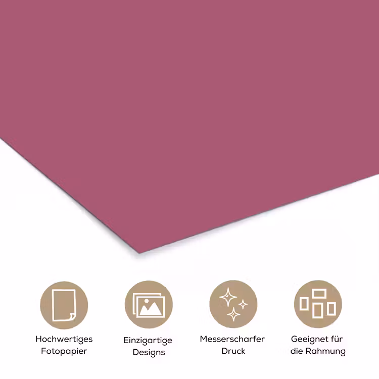 Berry - Roze -Pink poster papier klein 62 -tcloseup_DE