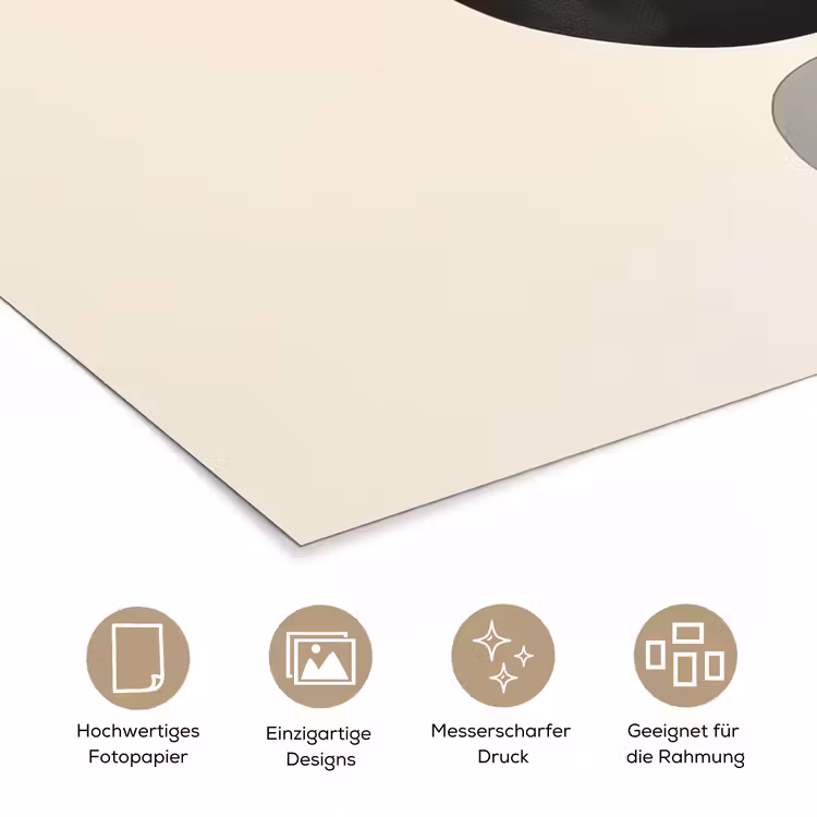Beige - Japandi - Wabi sabi poster papier klein -tcloseup_DE