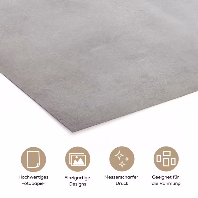 Beton - Grijs - Cement - Industrieel - Structuur poster papier klein -tcloseup_DE