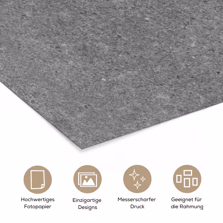 Beton - Patronen - Cement - Vintage - Textuur - Rustiek poster papier klein -tcloseup_DE
