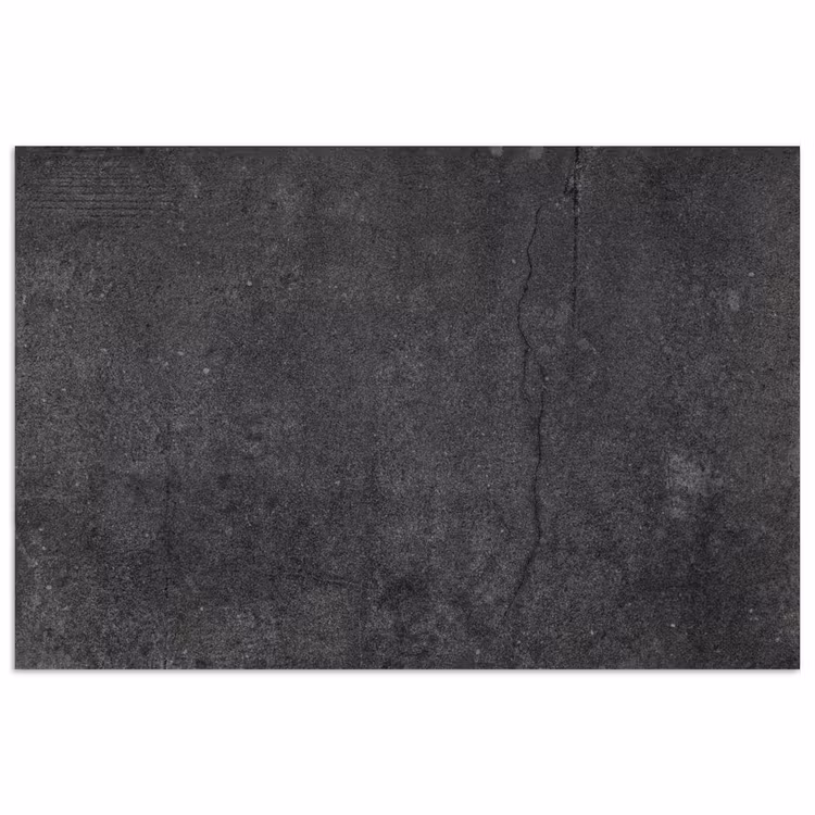 Beton - Zwart - Grijs - Rustiek - Industrieel poster papier klein -3d