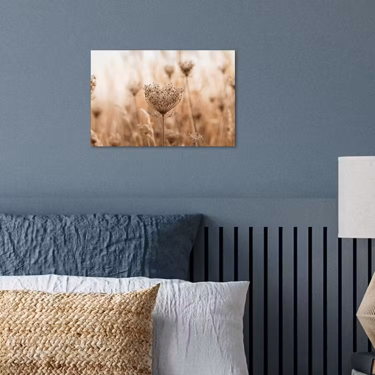 Schermbloem - Droogbloem - Winter - Beige - Minimalistisch poster papier klein -sfeer2
