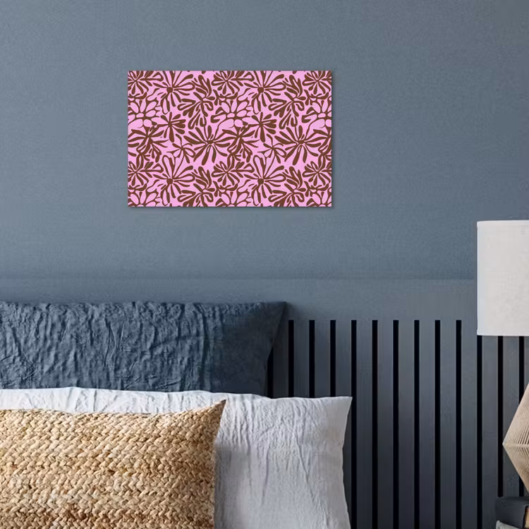 Organisch - Patroon - Roze poster papier klein 62 -sfeer2