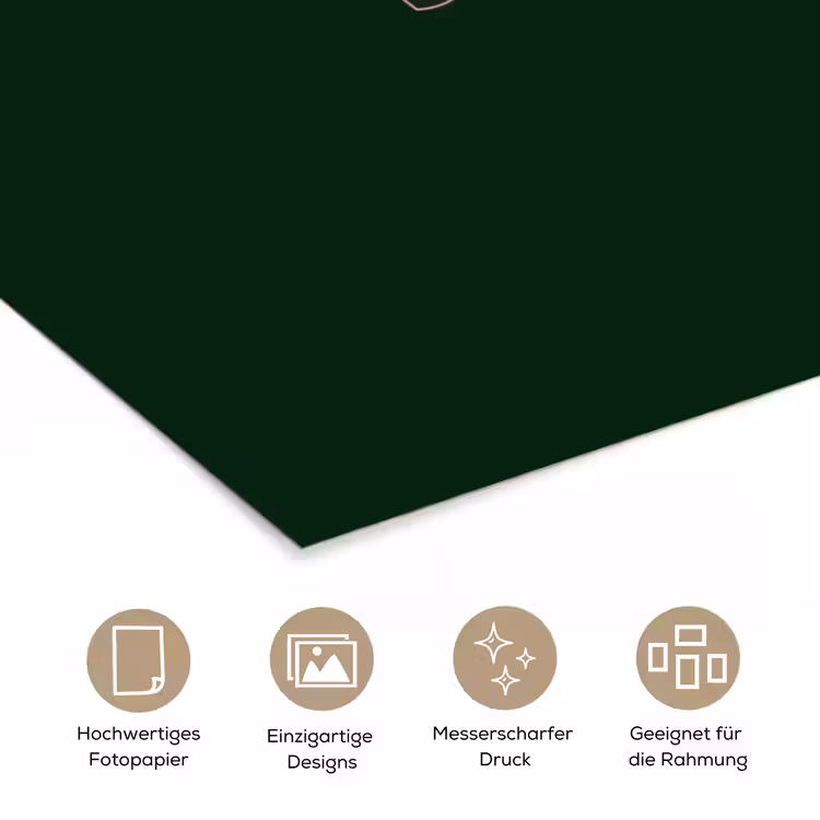 BLAH BLAH BLAH - Mond - Groen poster papier klein -tcloseup_DE