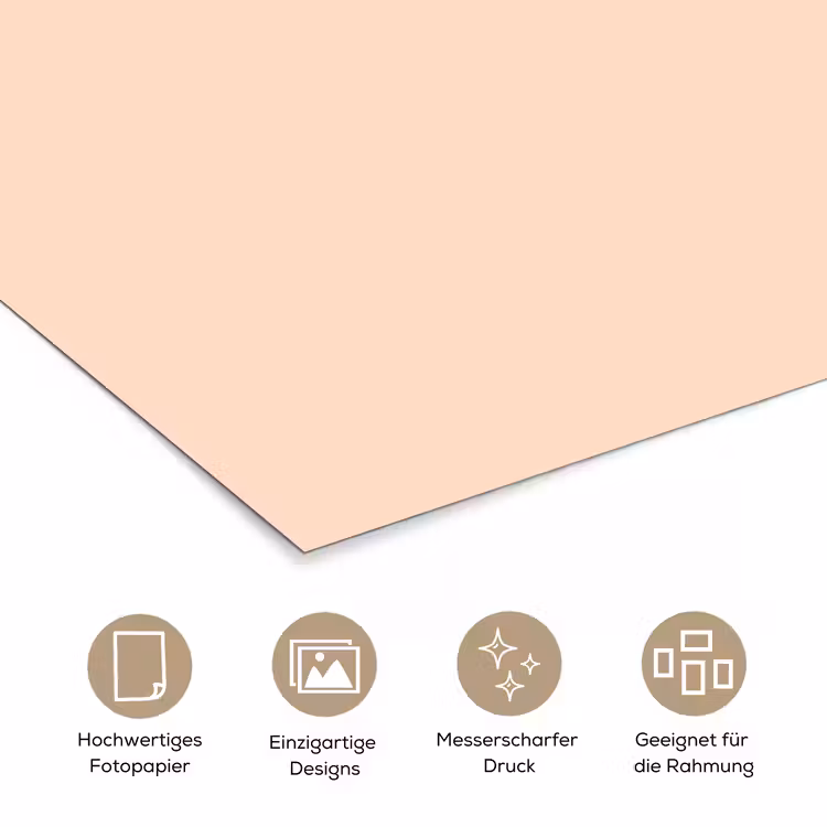 Pale - Peach - Nude poster papier klein 62 -tcloseup_DE