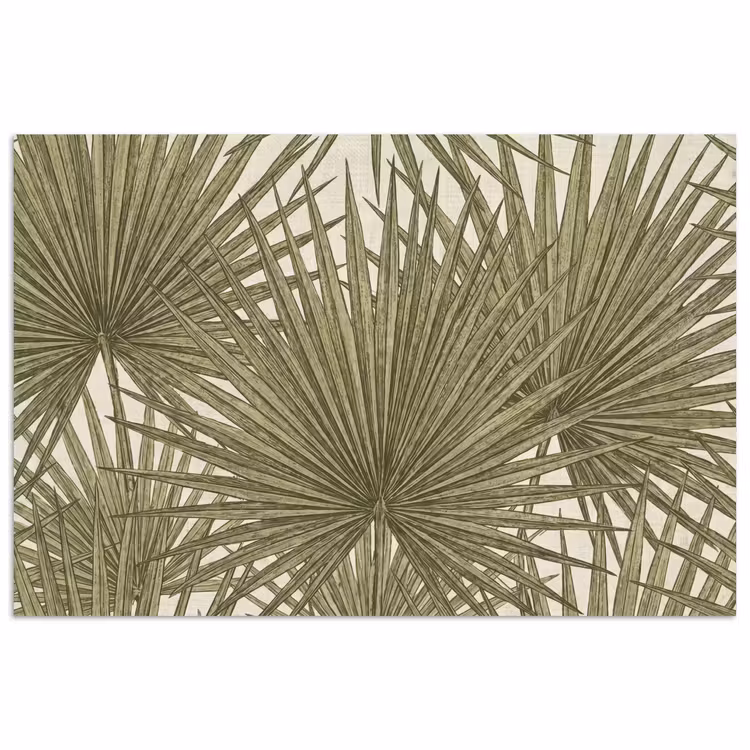 Blad - Tropisch - Patroon - Natuur - Groen poster papier klein -3d