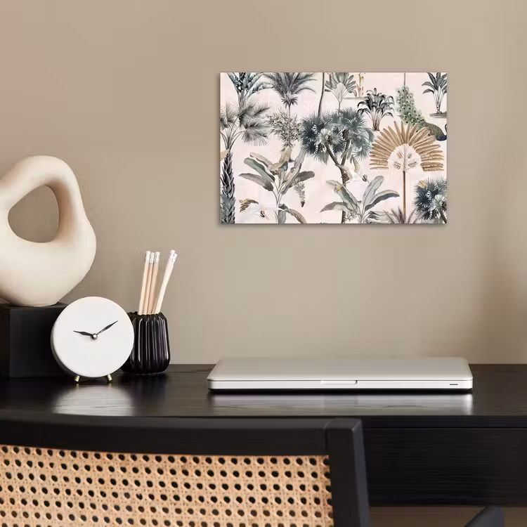 Bladeren - Monstera - Jungle - Tropical poster papier klein -sfeer1