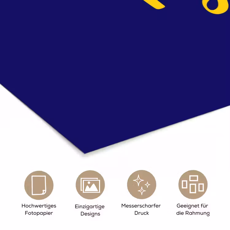 Blauw - Geel - Fijn poster papier klein -tcloseup_DE