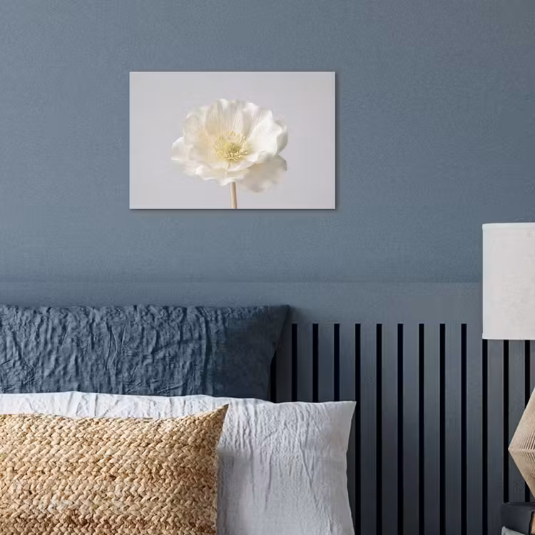 Bloem - Minimalistisch -Wit poster papier klein -sfeer2