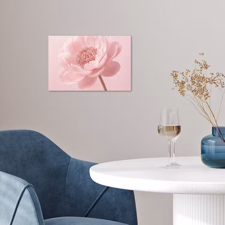Bloem - Pioenroos - Roze poster papier klein -sfeer3