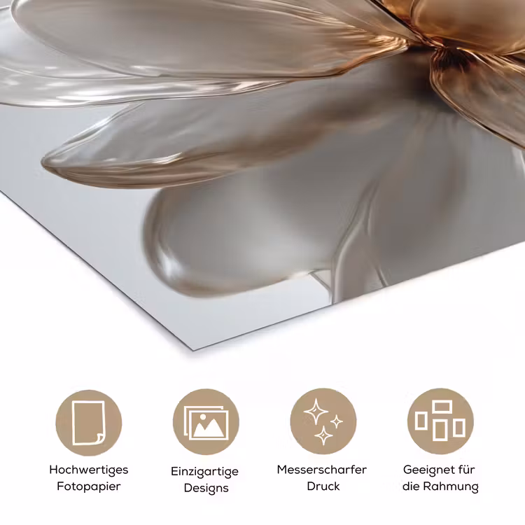 Bloem - Wit - Neutraal poster papier klein -tcloseup_DE
