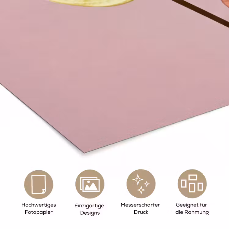 Bloemen - Anthuriums - Geel - Roze poster papier klein -tcloseup_DE