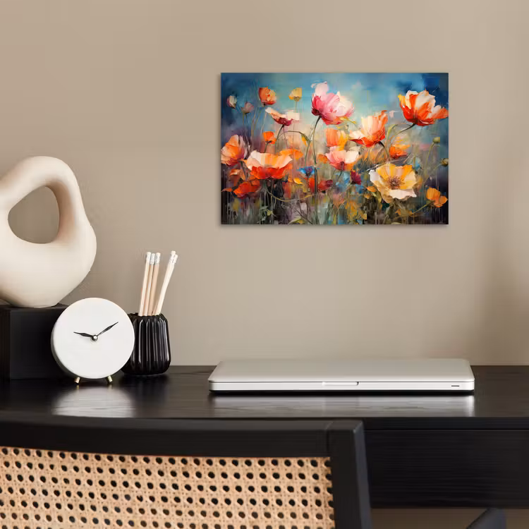 Bloemen - Watercolor - Kunst - Botanisch - Natuur poster papier klein -sfeer1